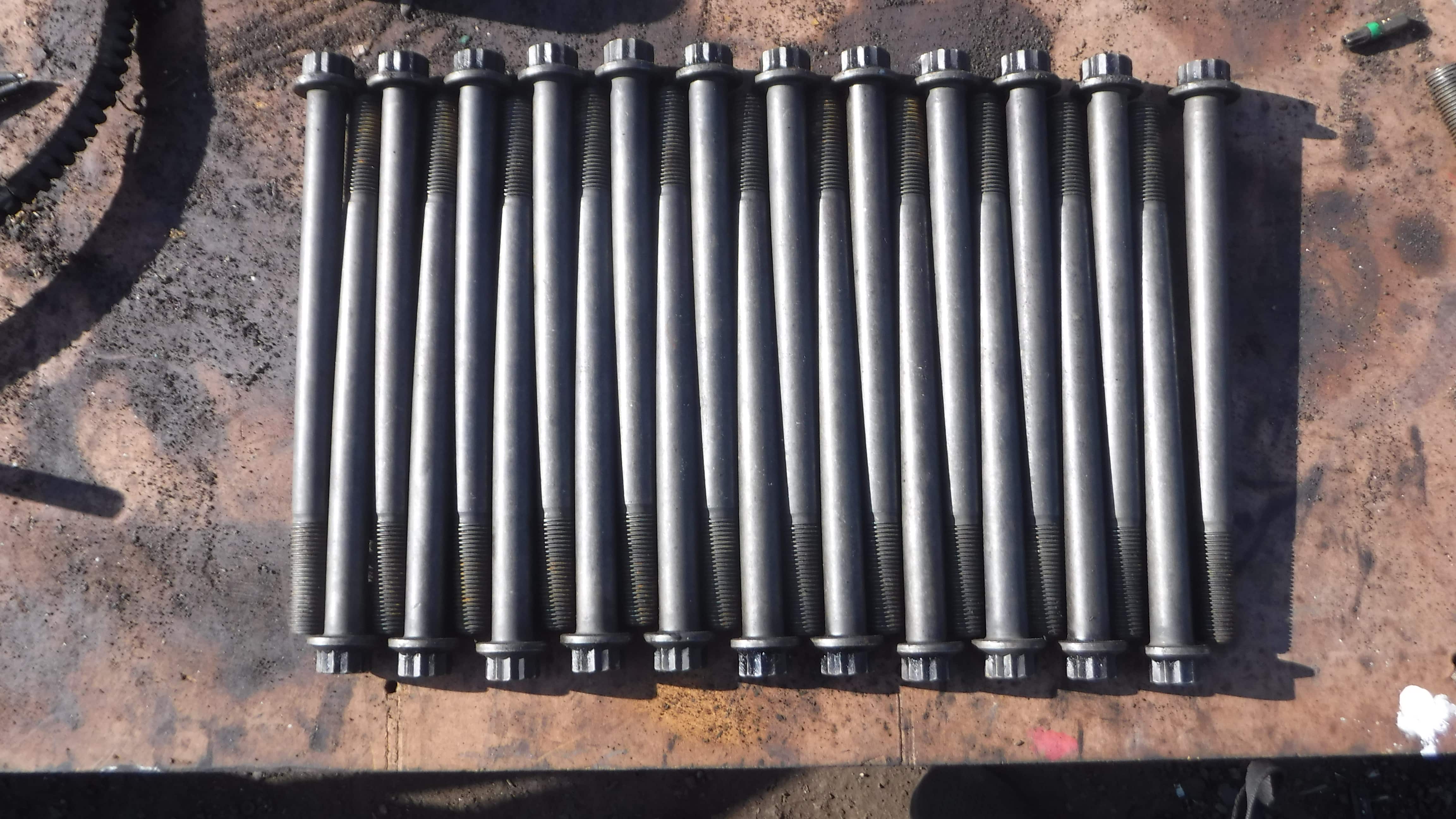 Болт головки блока цилиндра ГБЦ 200мм 14мм комплект Рено премиум Renault Premium DCI320 2005 27549